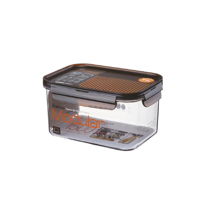 Hộp bảo quản thực phẩm hình chữ nhật LocknLock Bisfree Modular nhiều size - Màu nâu - LBF401-LBF406 image number null